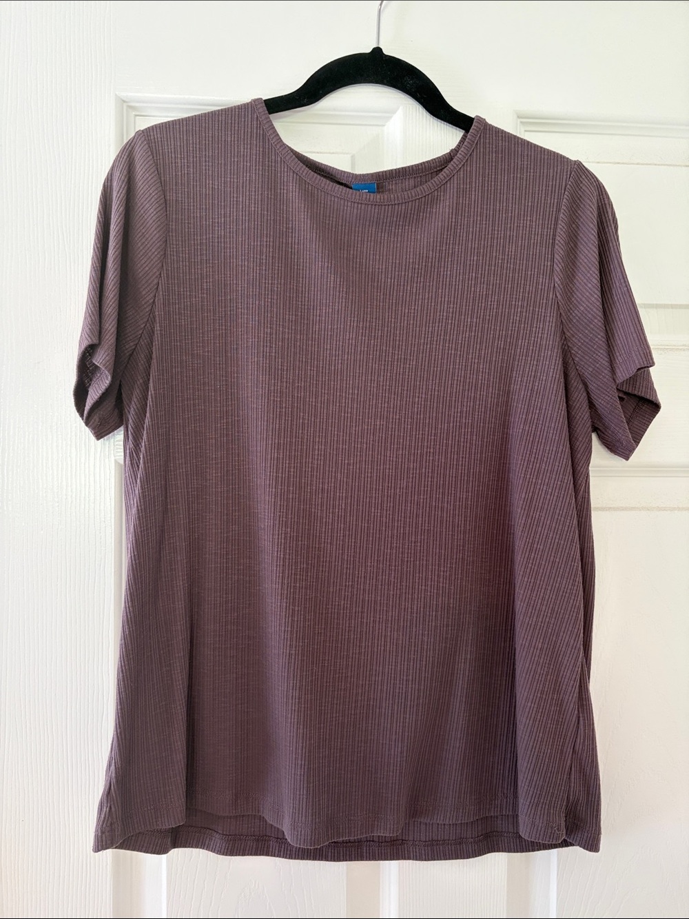 Old Navy Ribbed Short Sleeve Tee - Dusty Plum